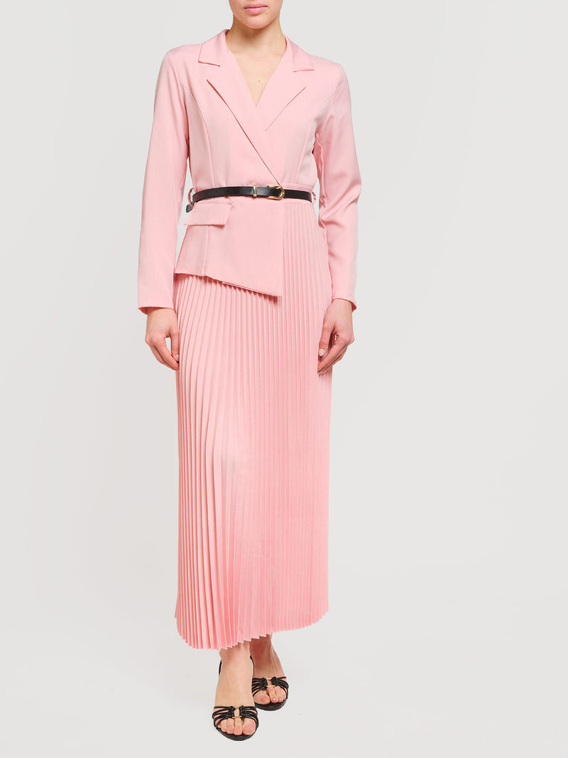 Abito con gonna plissè