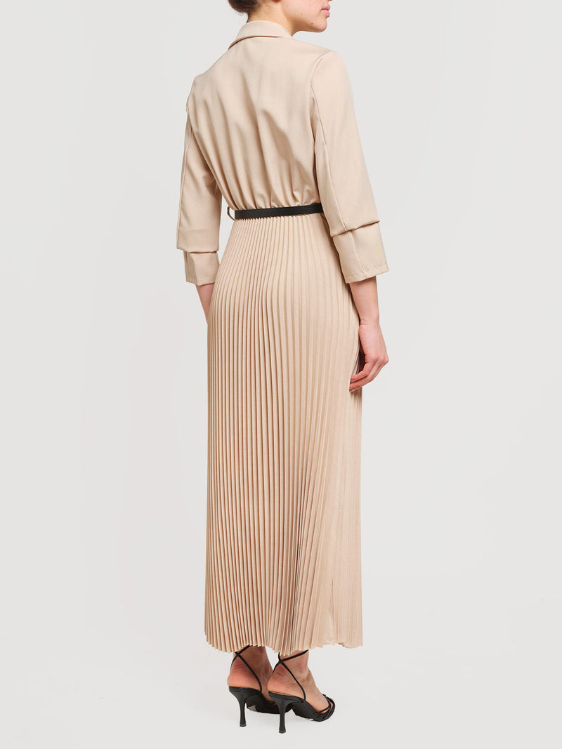 Abito con gonna plissè