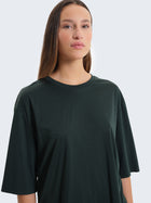 T-shirt boxy con maniche a tre quarti