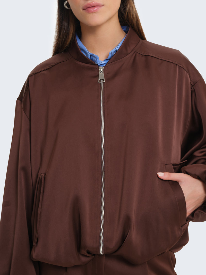 Bomber in raso