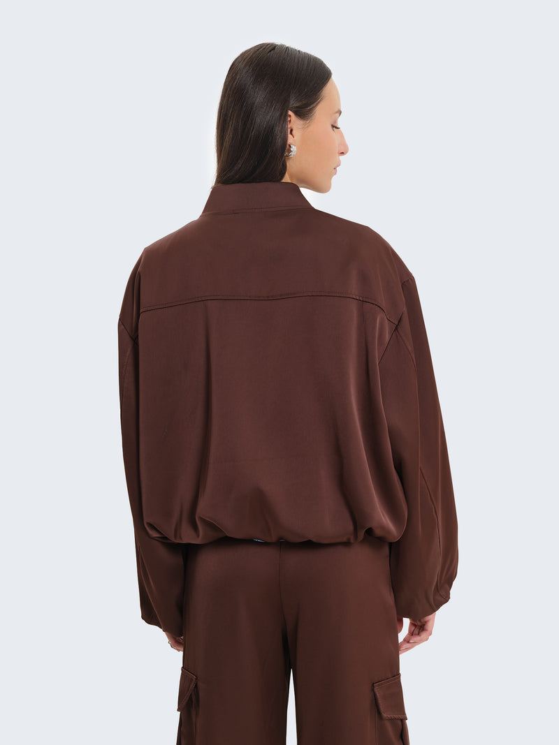 Bomber in raso