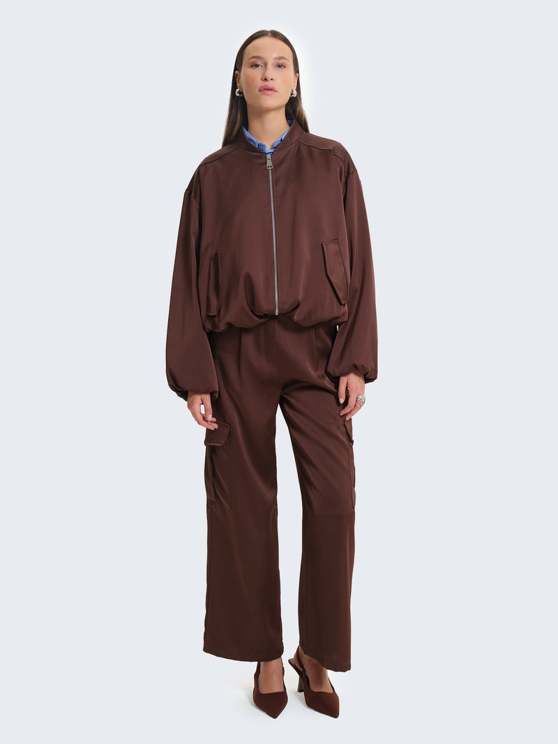 Bomber in raso