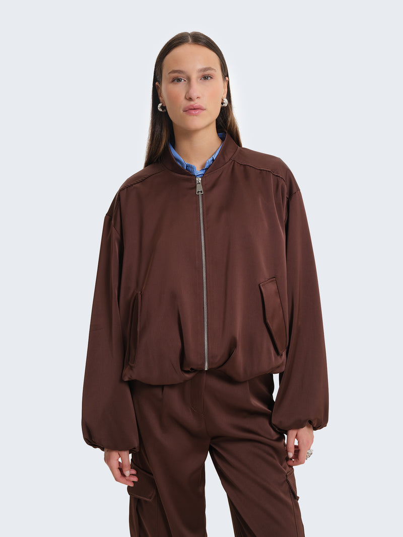 Bomber in raso