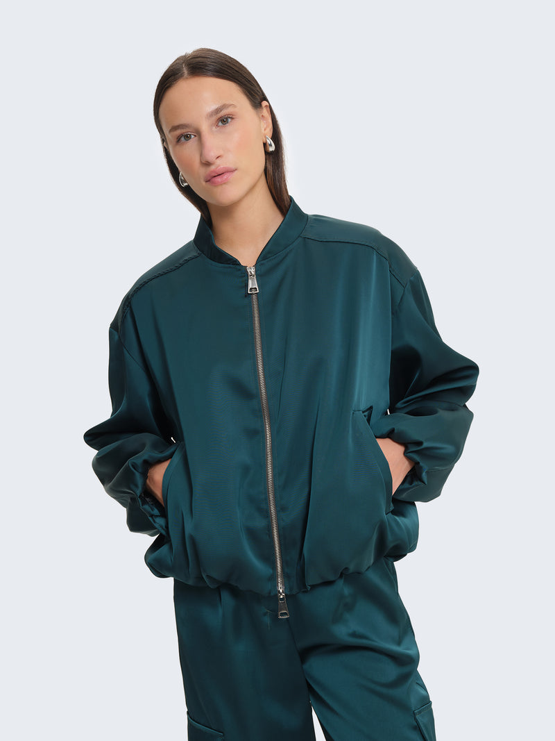 Bomber in raso