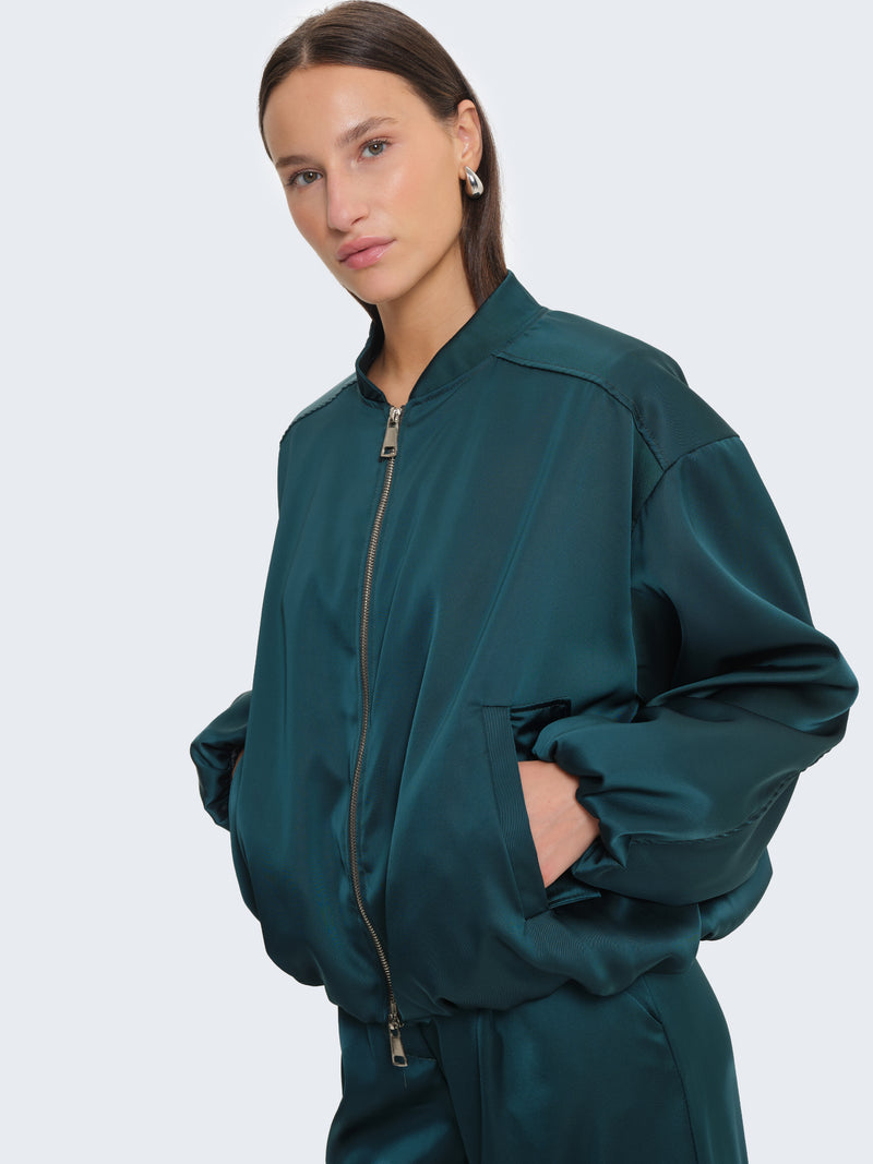 Bomber in raso