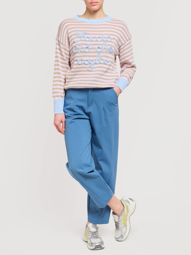 Maglioncino in cotone "Faccio ciò che voglio"