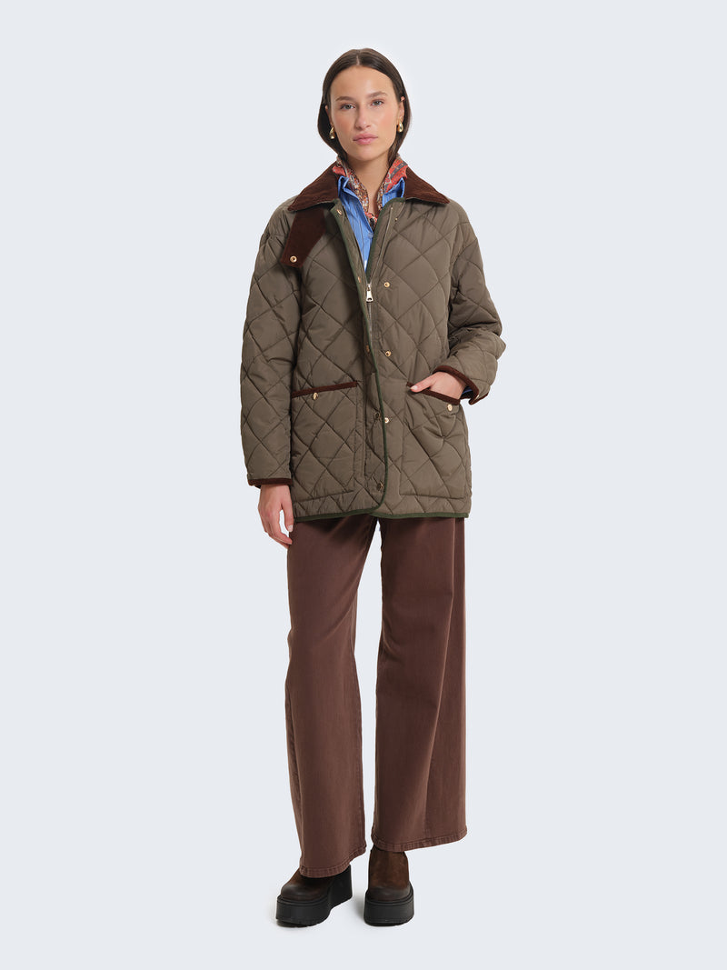 Jeans wide leg marroni