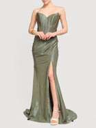 Abito lungo con corpetto