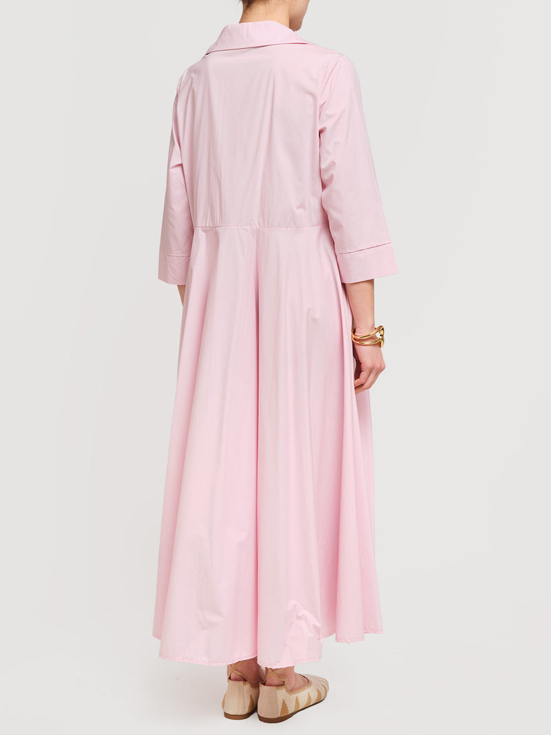 Abito in cotone con fusciacca