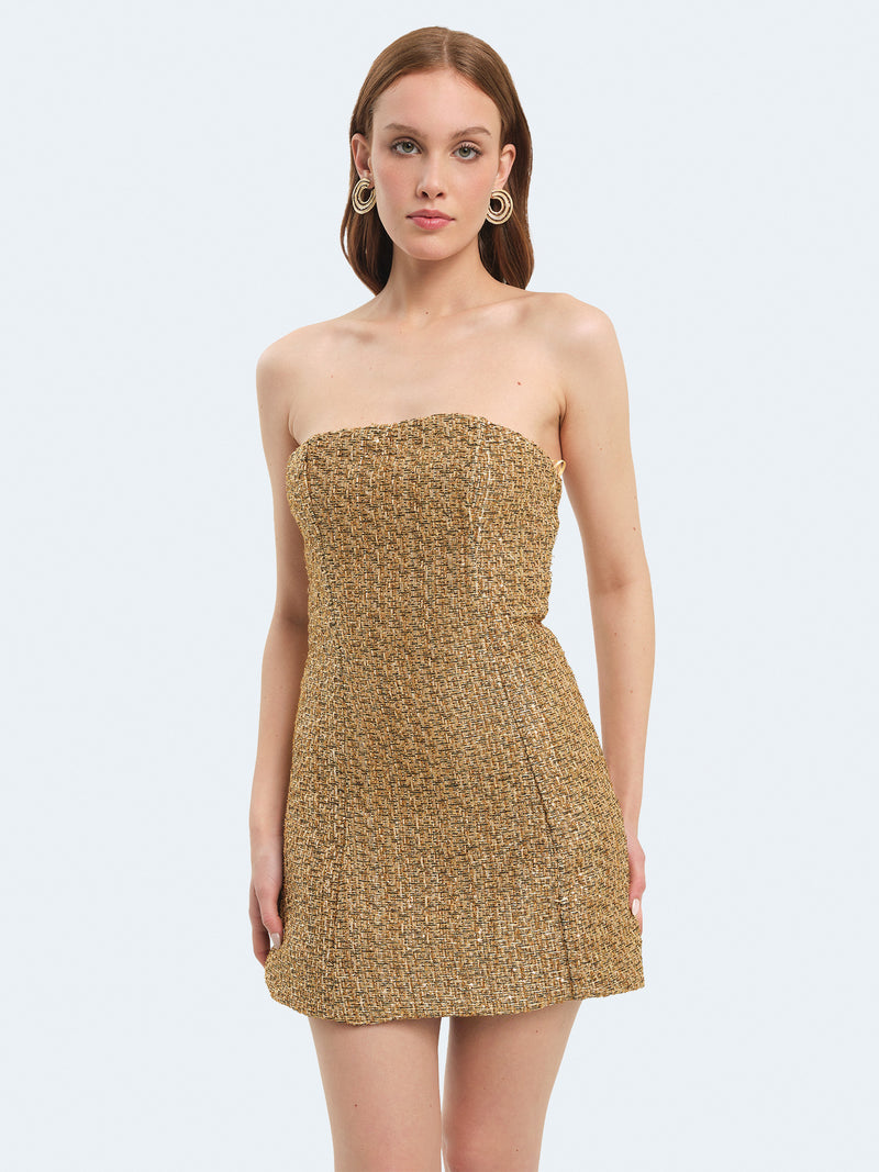 Mini abito laminato