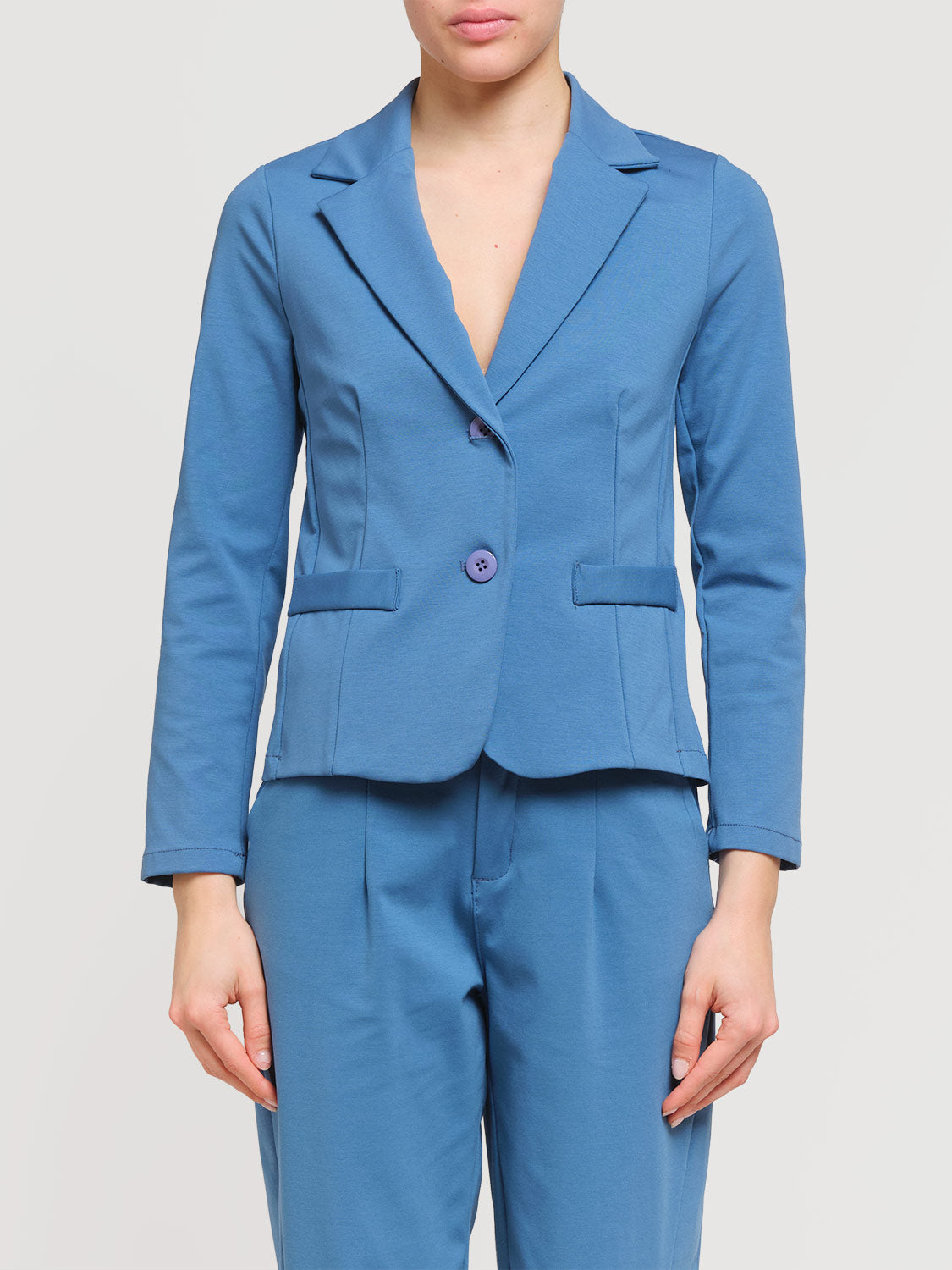 Giacca slim fit punto milano