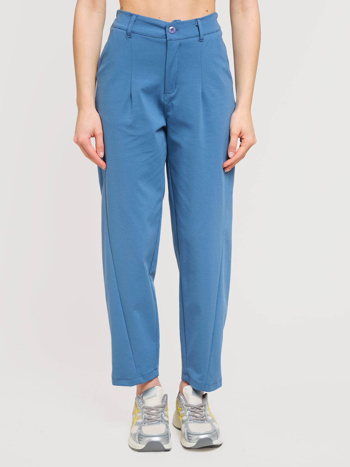 Pantaloni barrel punto milano