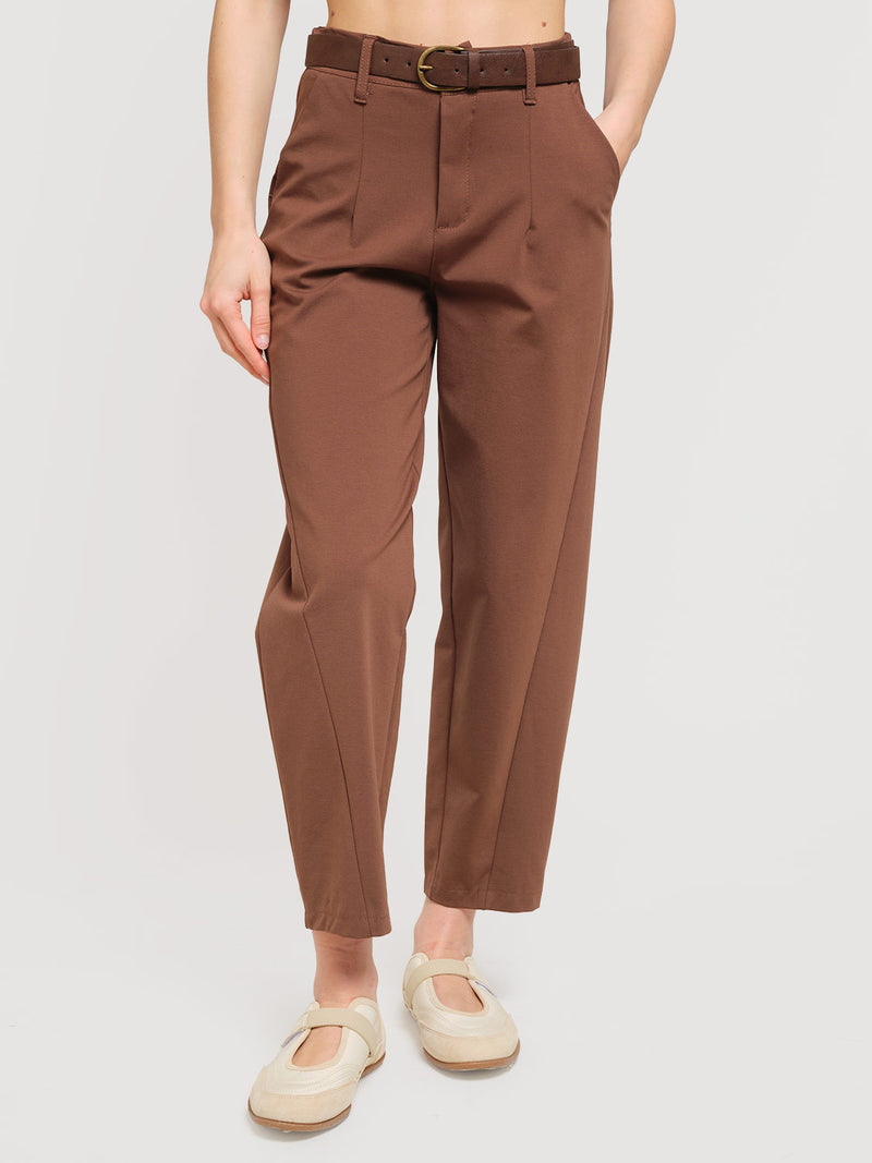 Pantaloni barrel punto milano