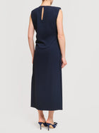 Abito midi con dettaglio gioiello