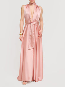 Abito trasformer in raso