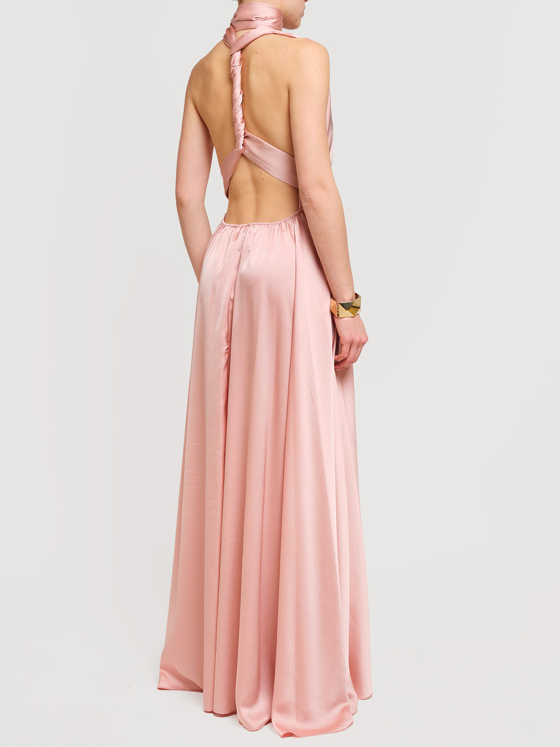 Abito trasformer in raso